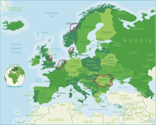 Europe map full