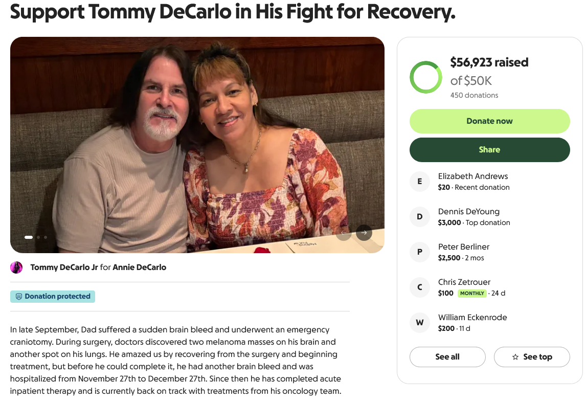 Gofundme decarlo