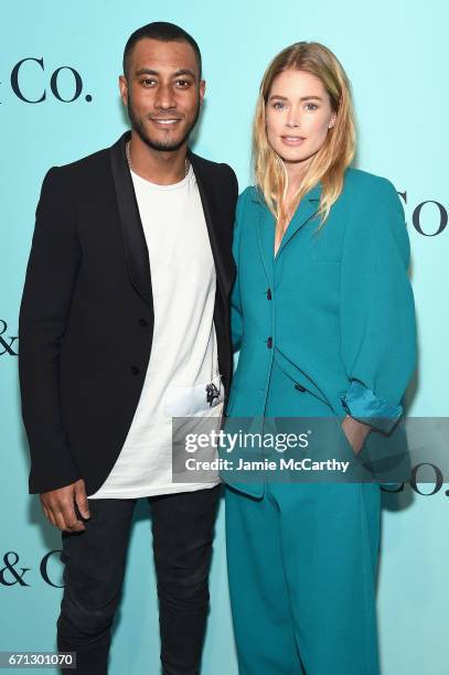 New york ny dj sunnery james and model doutzen kroes attend the tiffany co 2017 blue book