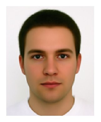The average male face image magnified by a factor of 3 a Low resolution image b the