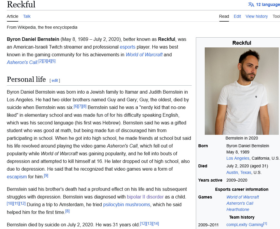 Screenshot 2026 03 26 at 18 38 25 Reckful   Wikipedia
