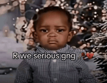 R we serious gng are we serious