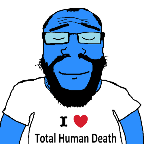 3288552 29098 balding beard blue blue skin calm closed eyes closed mouth clothes glasses hair 