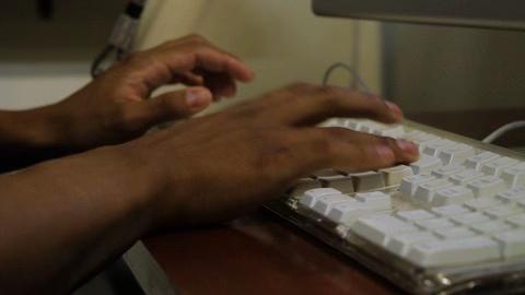 Brown hands typed this