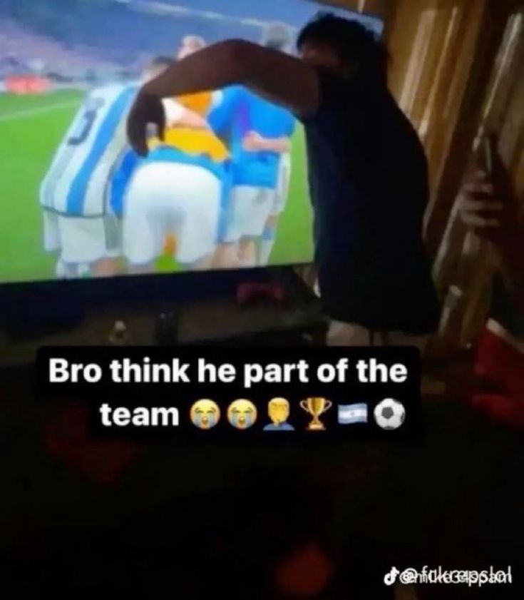 Bro think he part of the team