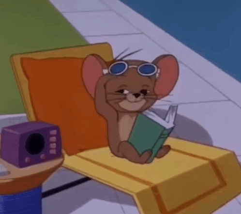 Jerry mouse relaxing on sun lounger fxnl4n1aqgtd2pdk