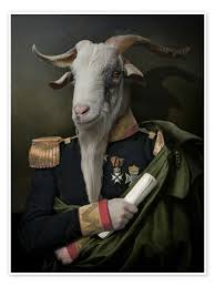The Goat Governor General de Philippe Tyberghien en póster, lienzo y mucho  más | Posterlounge.es