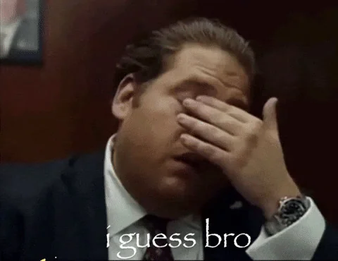 I guess bro