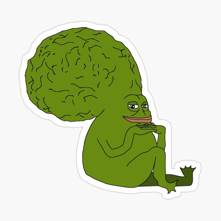 Pepe the frog meme big brain