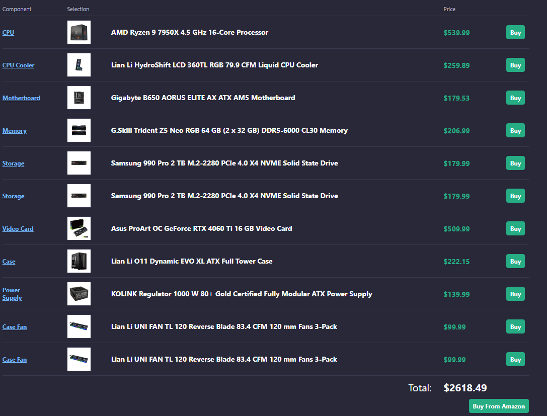 Pc specs