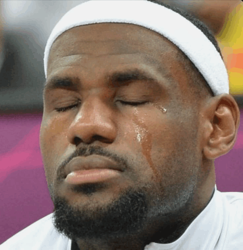 Lebron crying