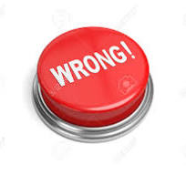 A Red Button With The Word Wrong On It Stock Photo, Picture ...