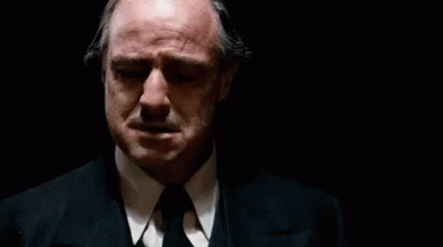 The godfather crying