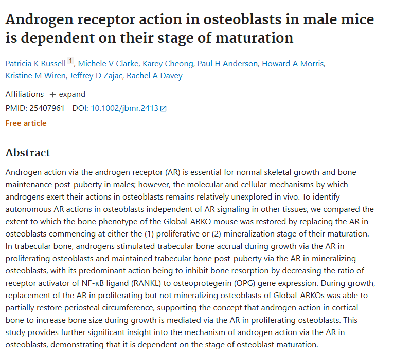 Androgenreceptoronbones
