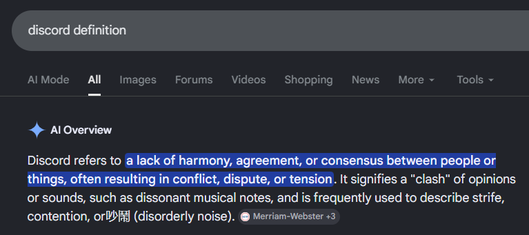 Discord word