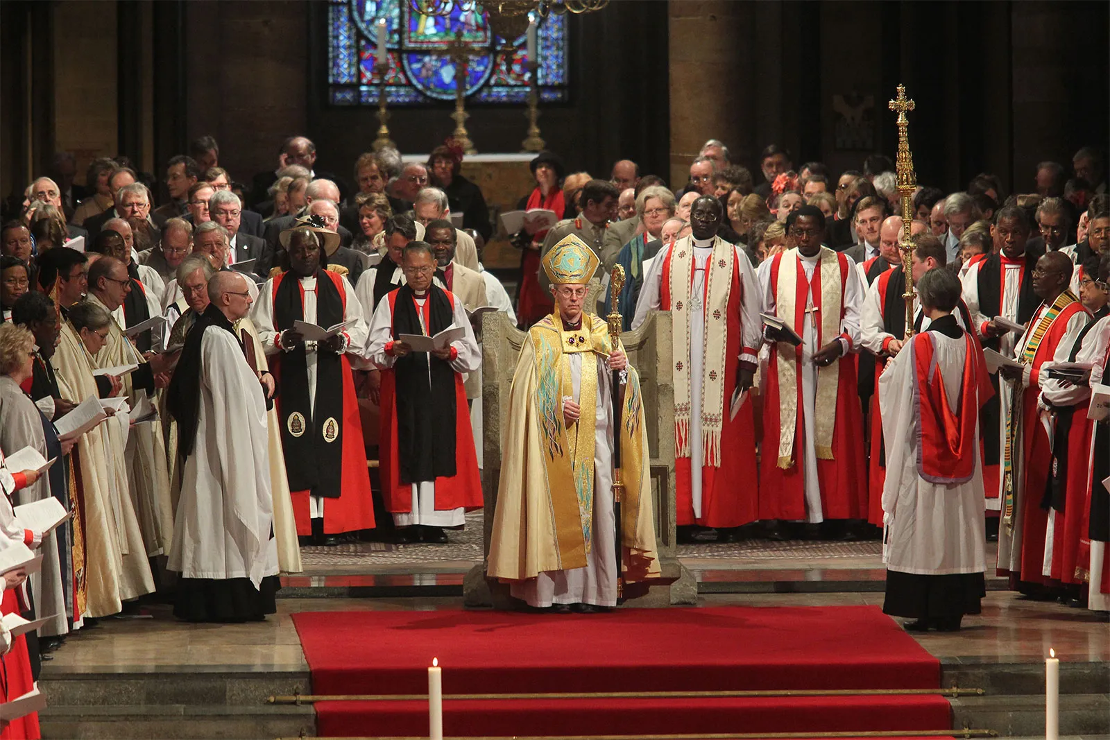 Enthronement Archbishop Canterbury Justin Welby Canterbury Cathedral England 2013