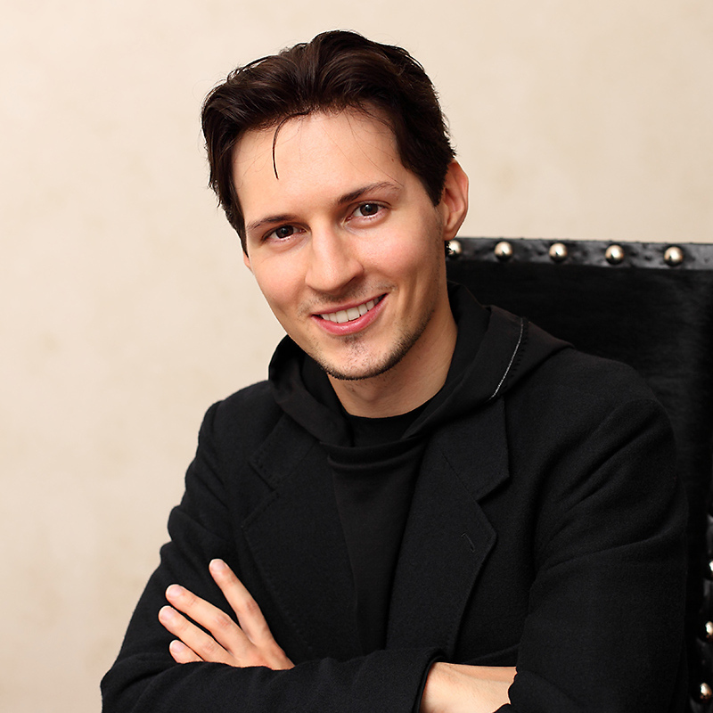 Pavel Durov sitting portrait cropped