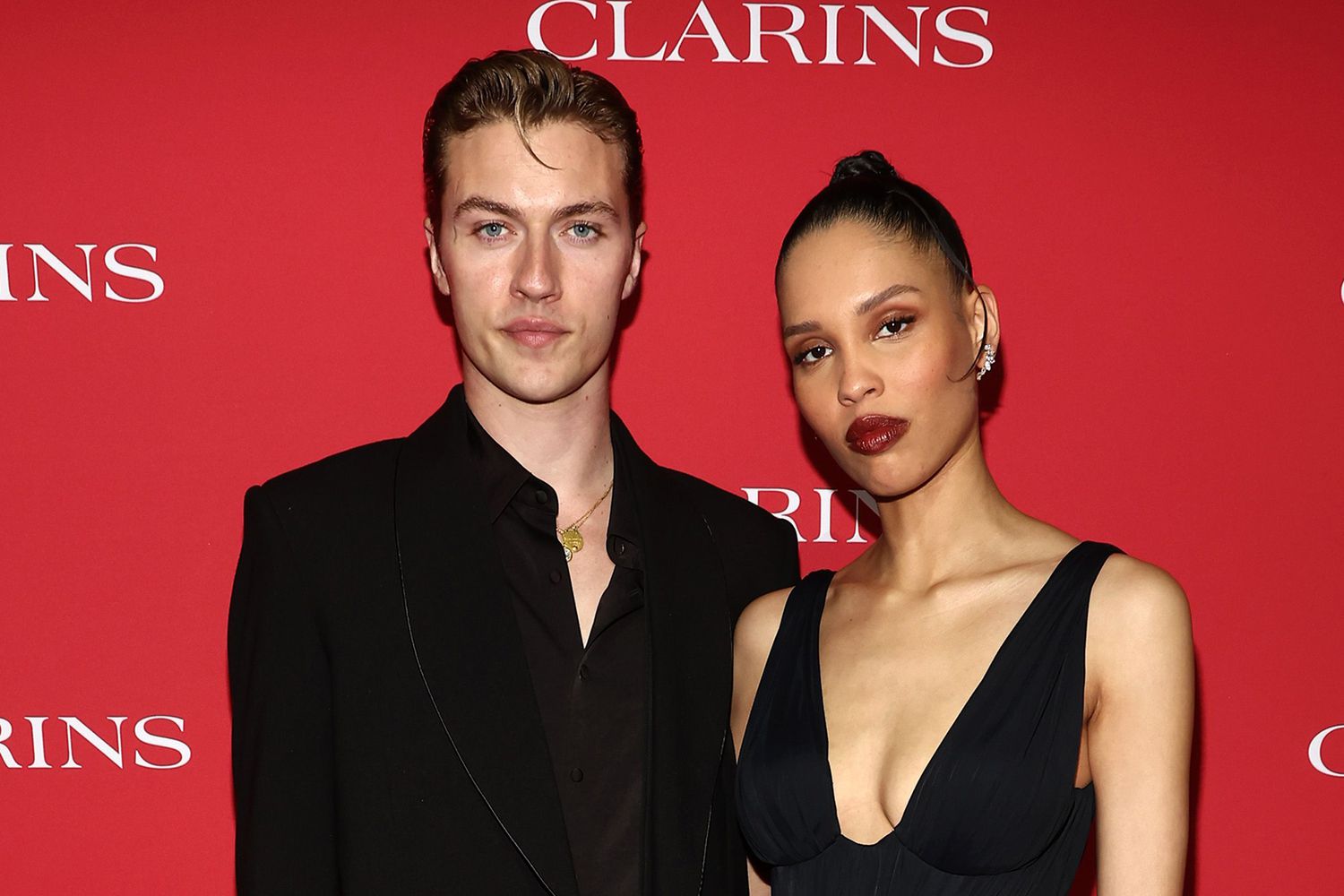 Lucky Blue Smith and Nara Aziza Smith Clarins Celebrates Beauty Icons 032425 181d7ad027e0494d9