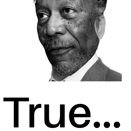 The morgan freeman true meme is a mashup of his head on top v0 lhw7yt0plcwf1