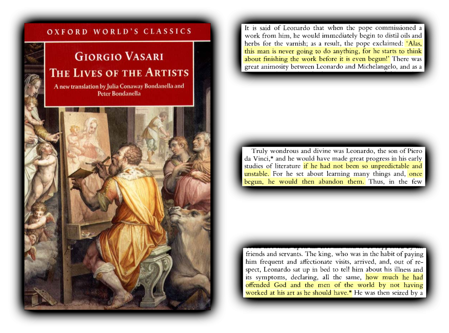 Vasari in Lives of the Most Eminent Painters Sculptors and Architects 1550 trans Gaston 