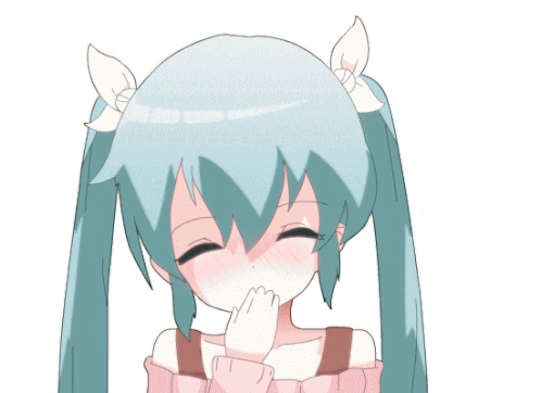 Hatsune miku blushing