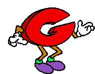 Dancing letter letter g