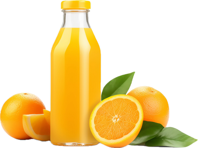 Vecteezy ai generated bottle of fresh juice with orange png 38066813
