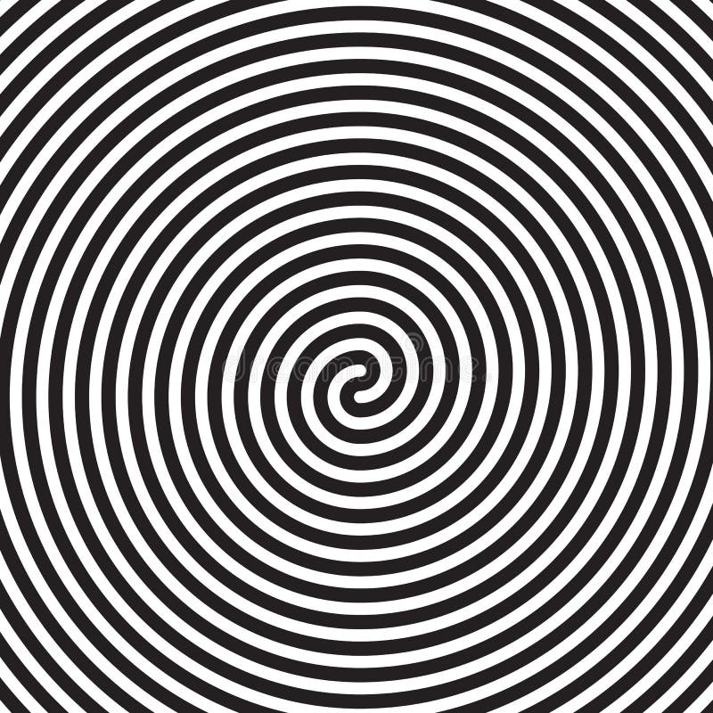 Hypnotic circles abstract spiral lines swirl optical illusion motion spin vector hypnotize cir