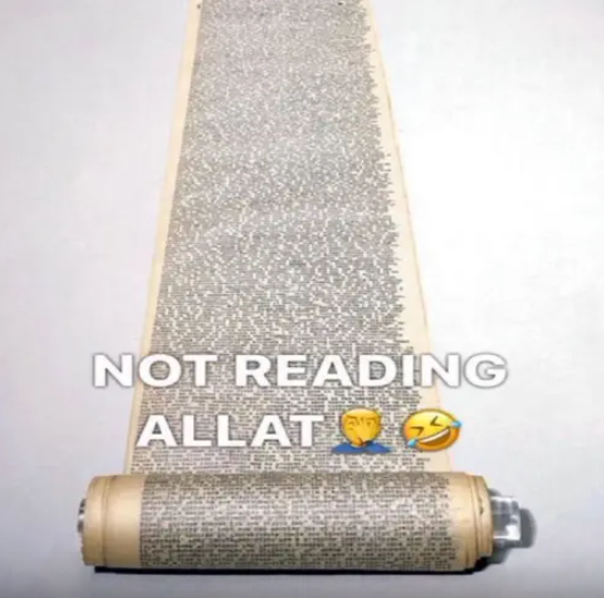 Not reading allat