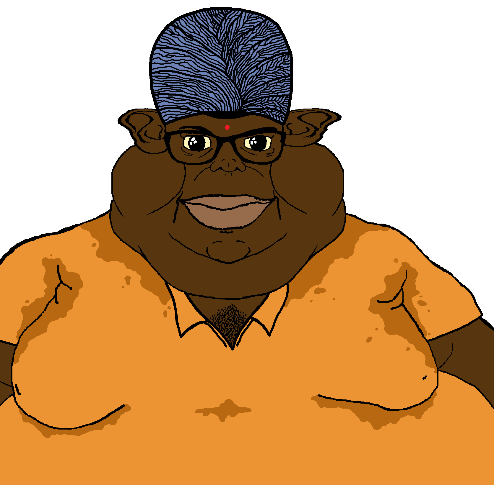 242204   soyboorucom   bharat big ears bindi black hair brandon branigger brown pants brown s