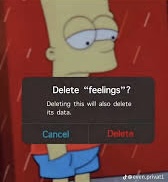 Delete feelings bart simpson