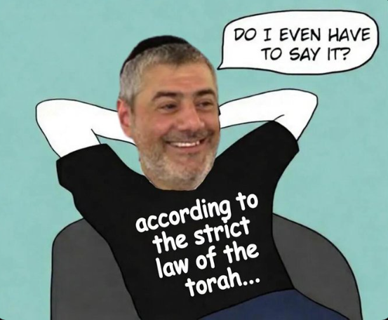 Meme about the Jew law of the torah