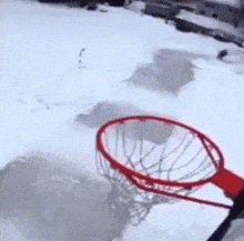 Ice skater dunk