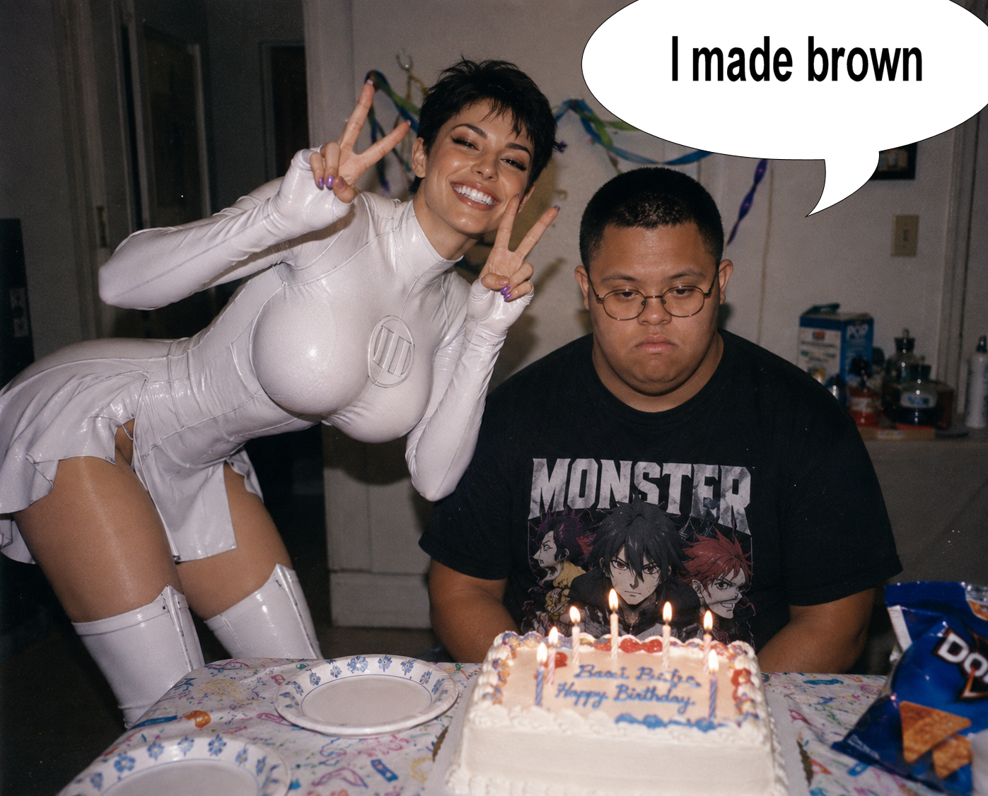 Made a birthday brownie