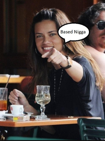 Adriana Lima based nigga meme