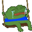Pepe chorando no balano cry