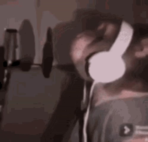 Monkey rapping with headphones monkey rapping