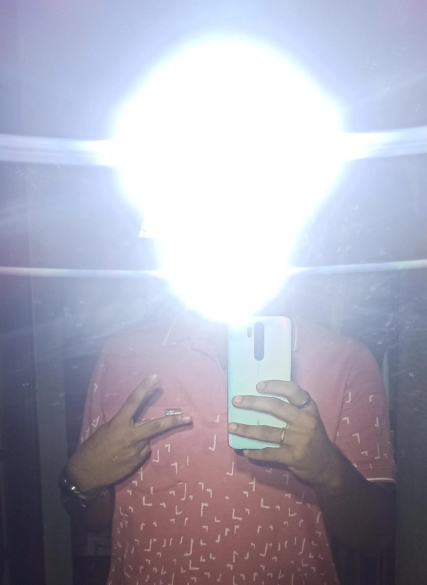 I took a selfie of myself in the mirror my flash was on v0 4hv1nf8c6vac1
