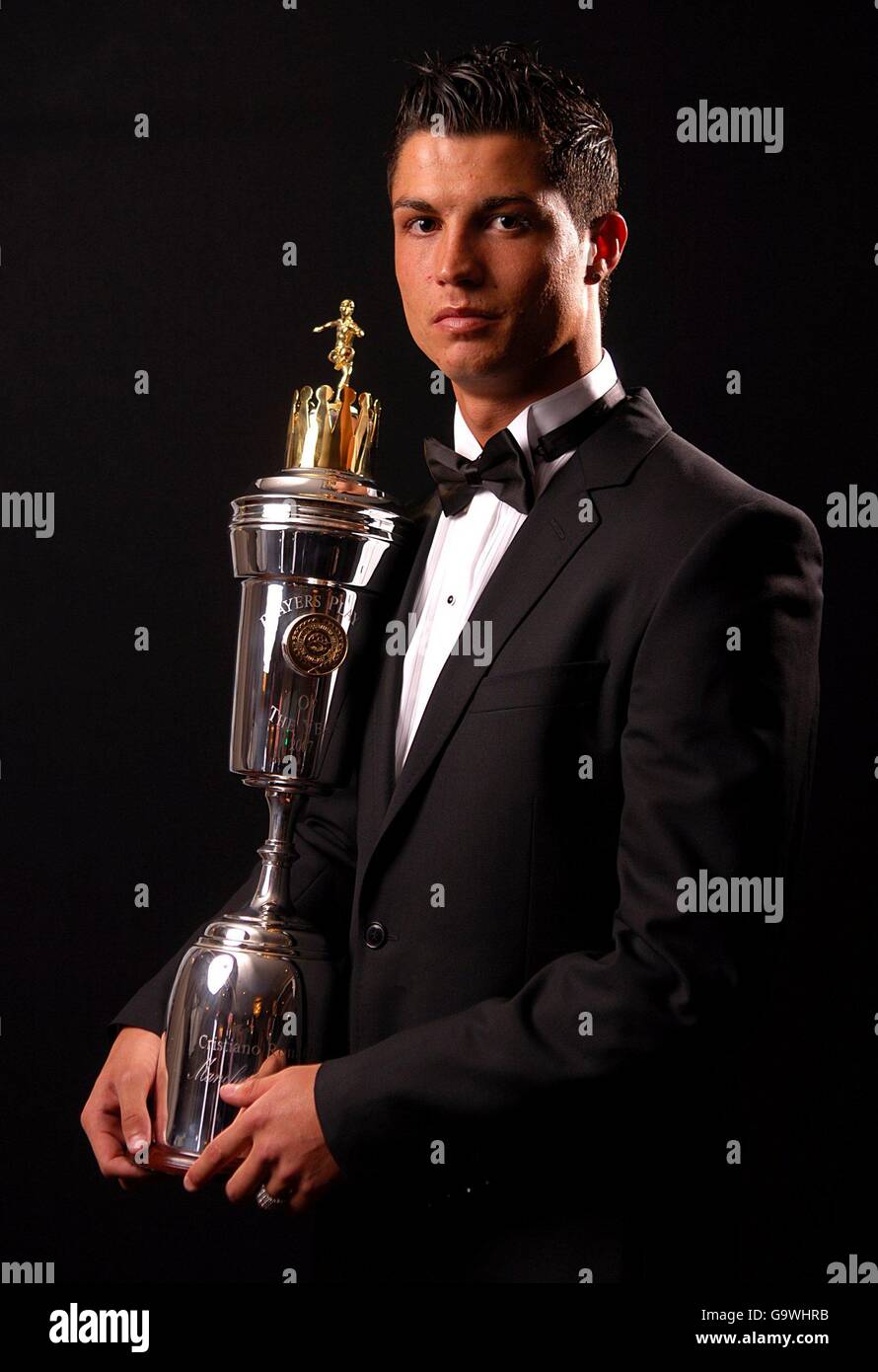 Manchester uniteds cristiano ronaldo with the pfa player of the year G9WHRB
