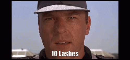 10 lashes
