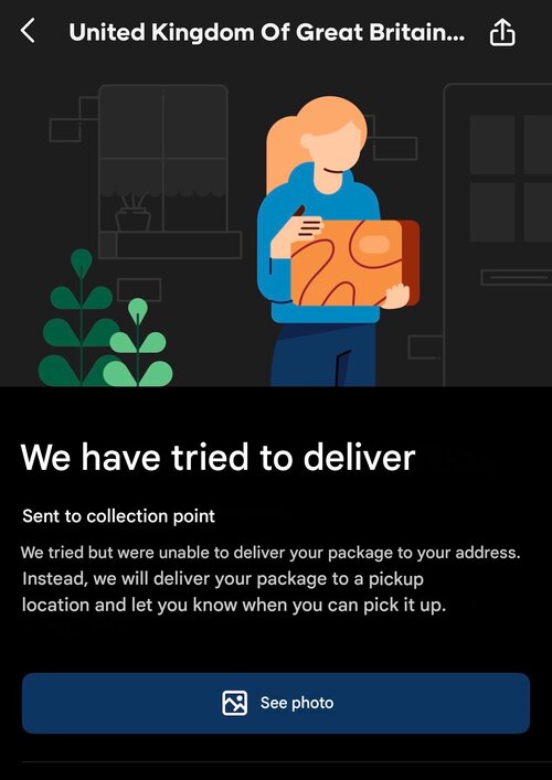 Delivery attempt to dummy address