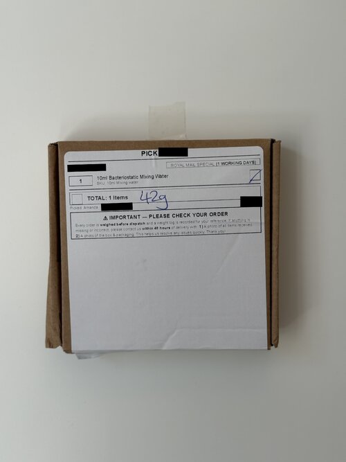 Contents of black package
