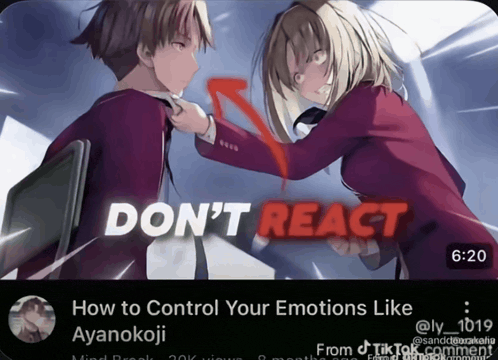 Dont react ayanokoji