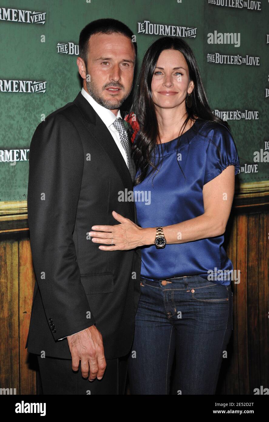 David arquette and courteney cox arquette attend the screening of the butlers in love in holly
