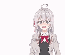 Alia blushing