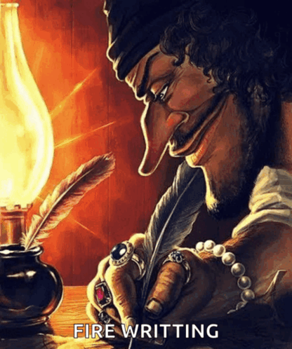Fire writing