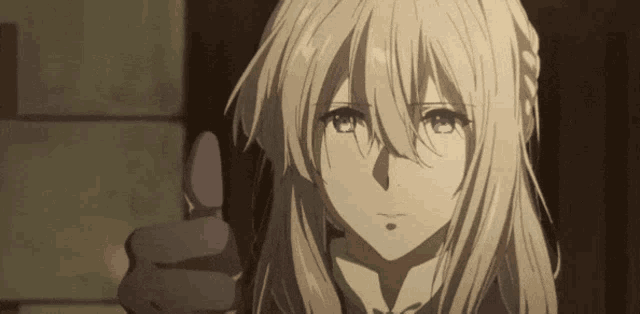 Violet evergarden thumbs up violet evergarden ok