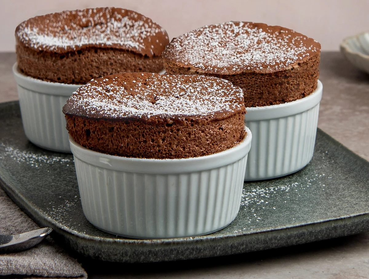 Chocolate souffles 4