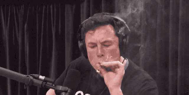 Elon musk smoking 218386499