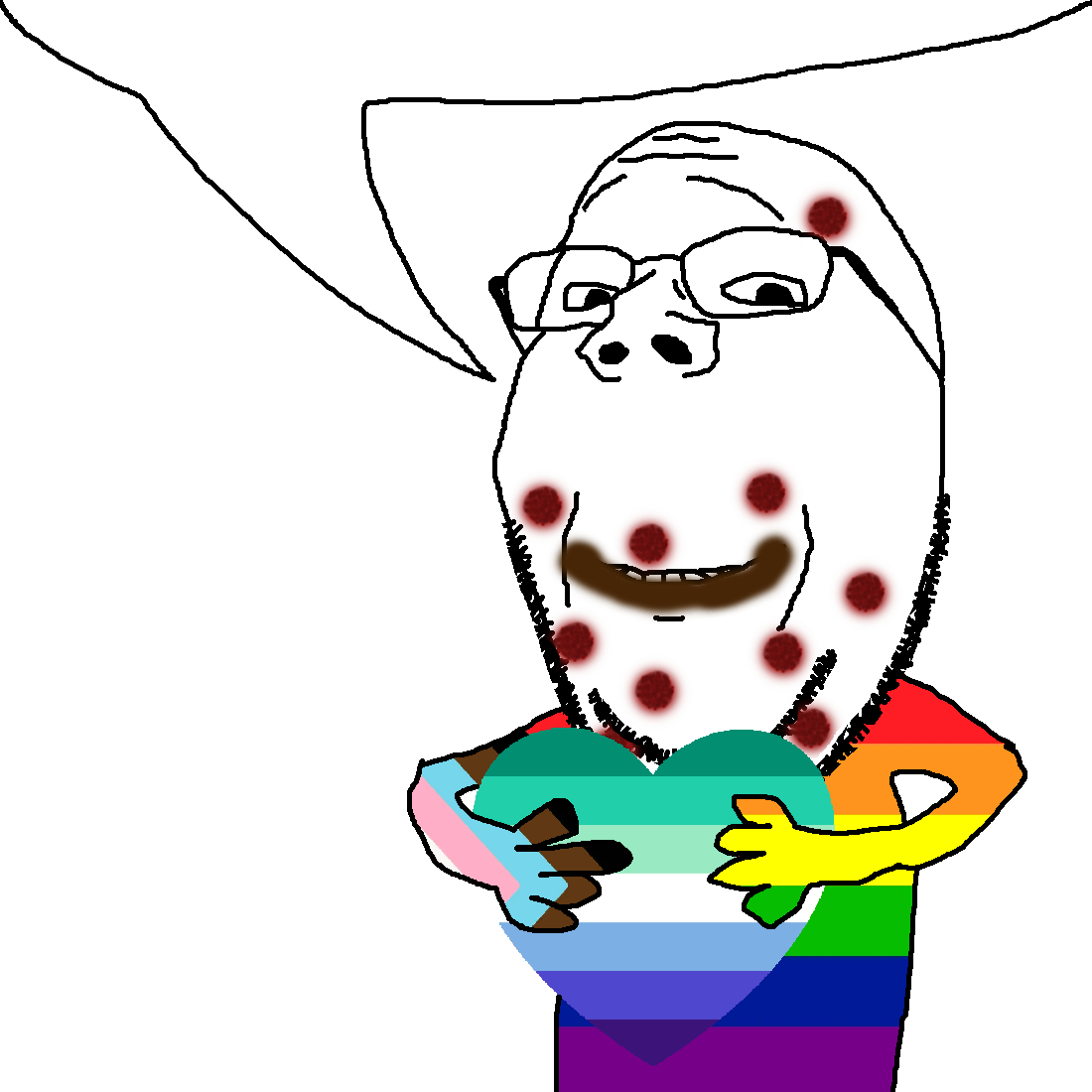 244981   soyboorucom   1soyjak aids arm body faggot gapejak gay gay pride flag hands happy he
